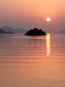 River sunset, Kayakoy Turkey